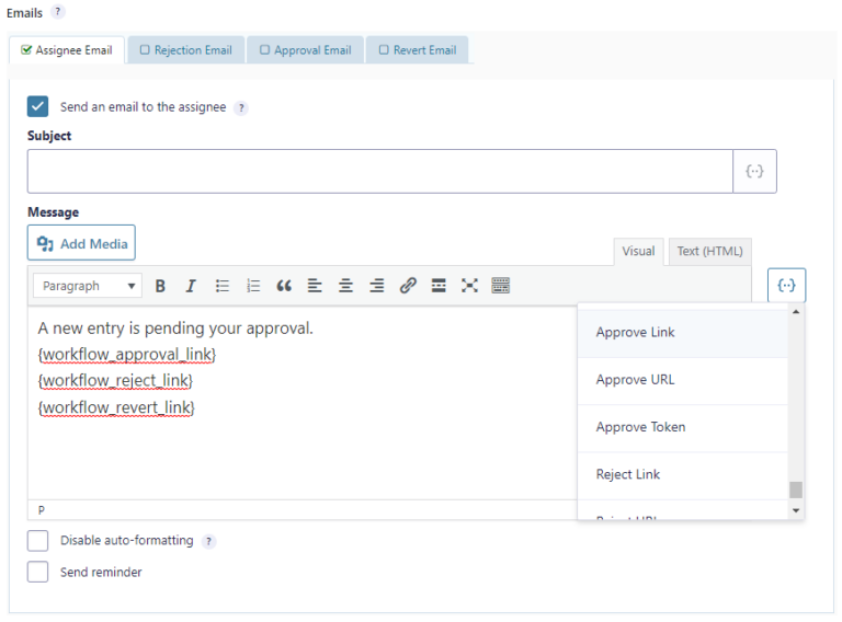 Workflow Revert One Click Approval Links - Gravity Flow Documentation
