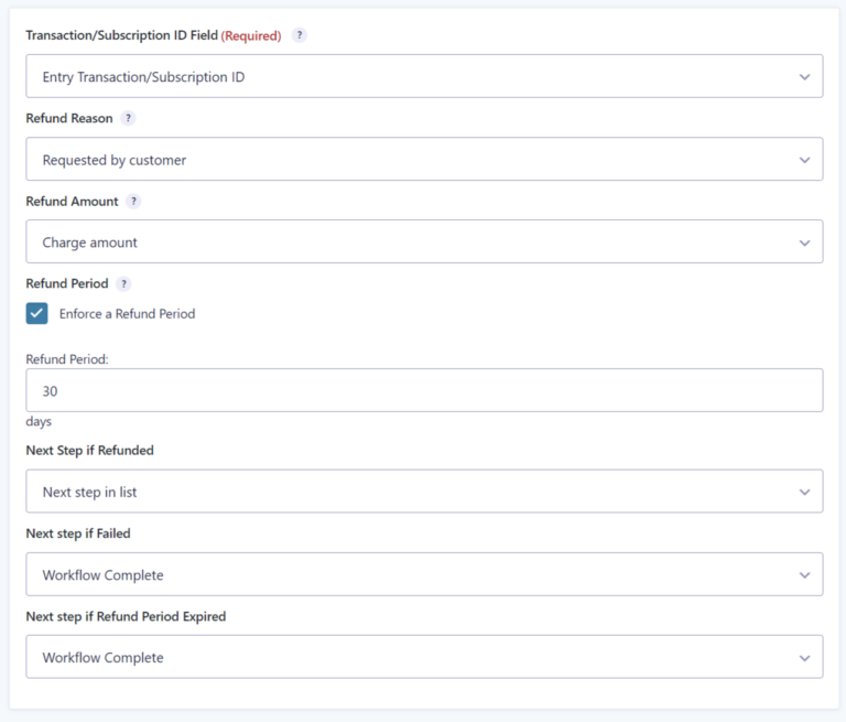 Refund Payment Step - Gravity Flow Documentation
