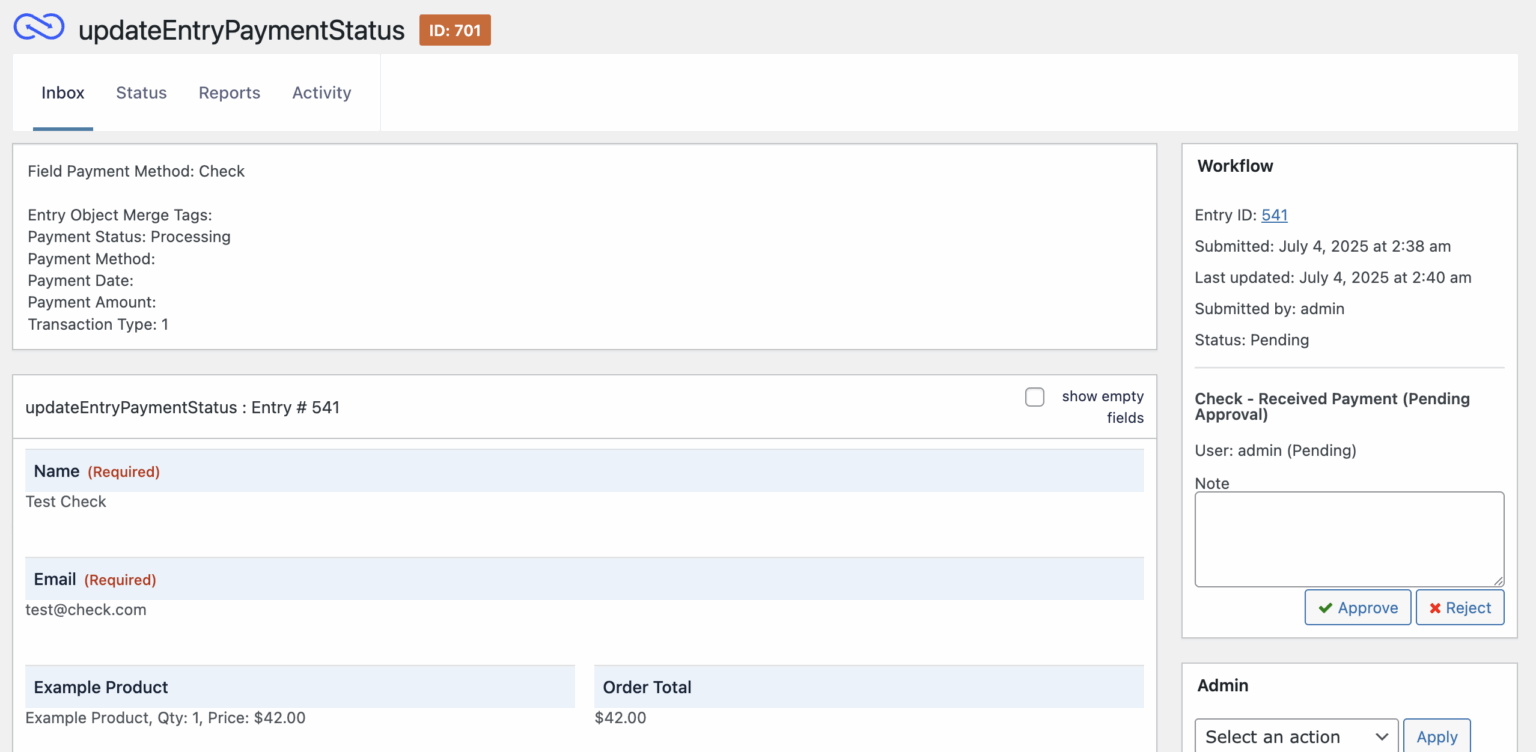 Updating Payment Status And Details With Form Connector - Gravity Flow ...