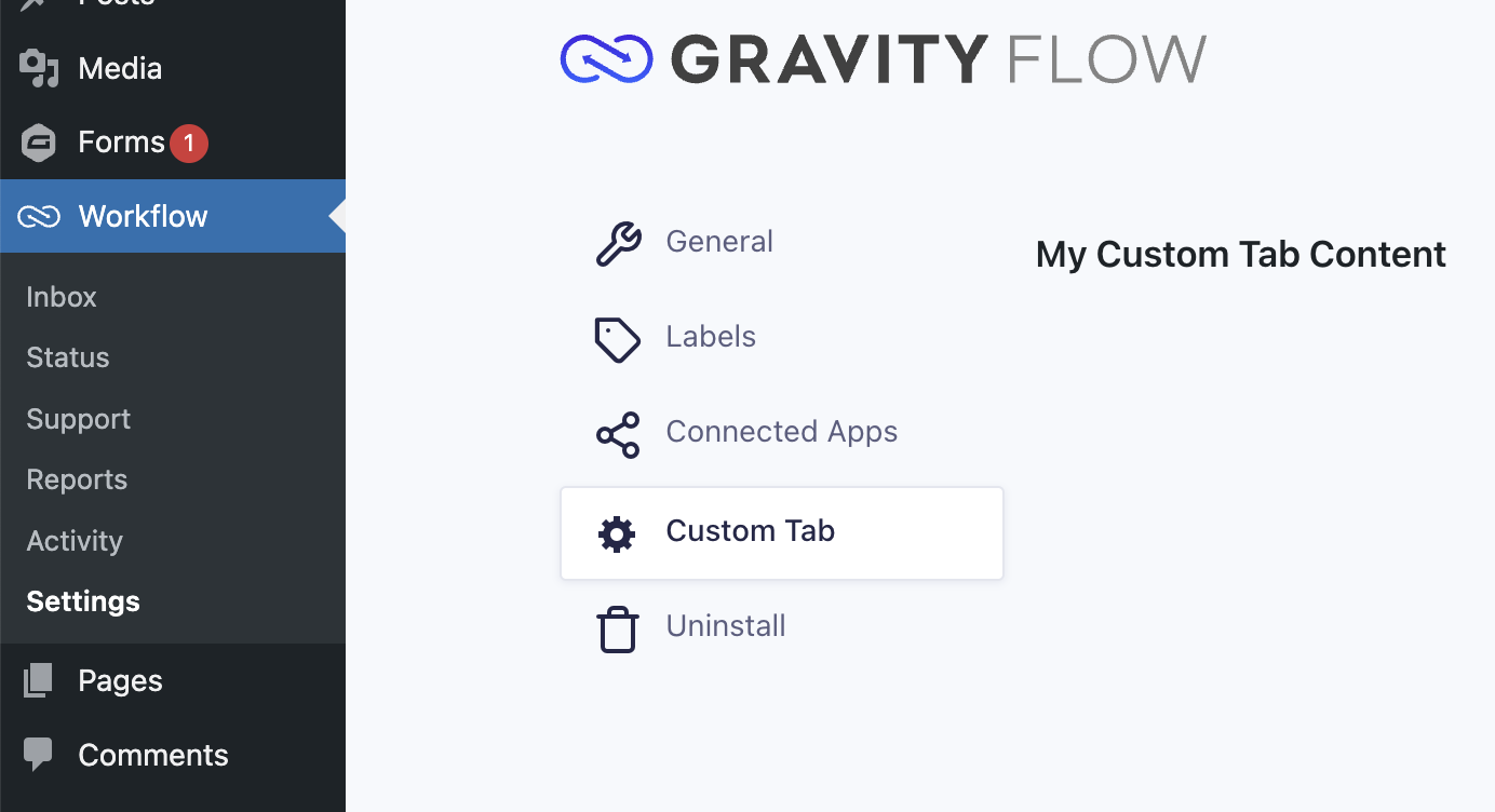 gravityflow_settings_menu_tabs - Gravity Flow Documentation