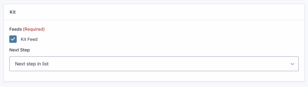 Image showing Kit Step Settings