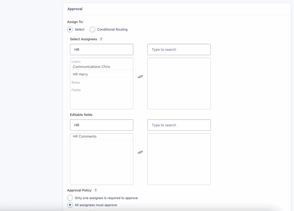 Image showing the Workflow Step settings