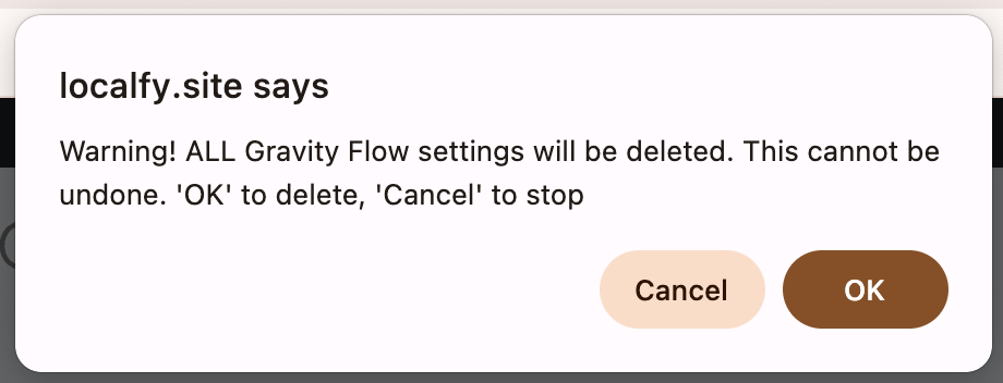 Image showing prompt to confirm uninstallation.
