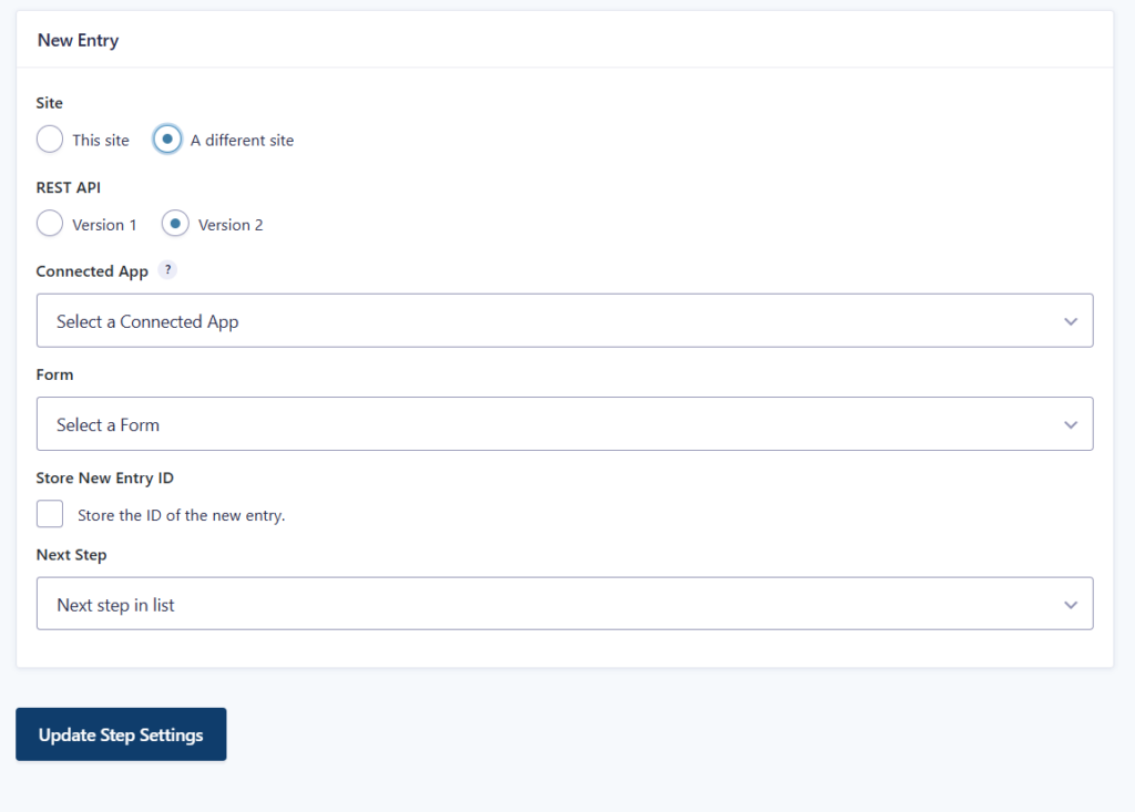 Select REST API Version 2